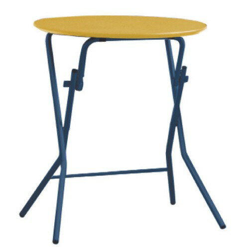 【LINEクーポン配布中】スタンドタッチテーブル 丸60cm ナチュラル/ブラック [SB-60T] 机 ルネセイコウ メーカー直送