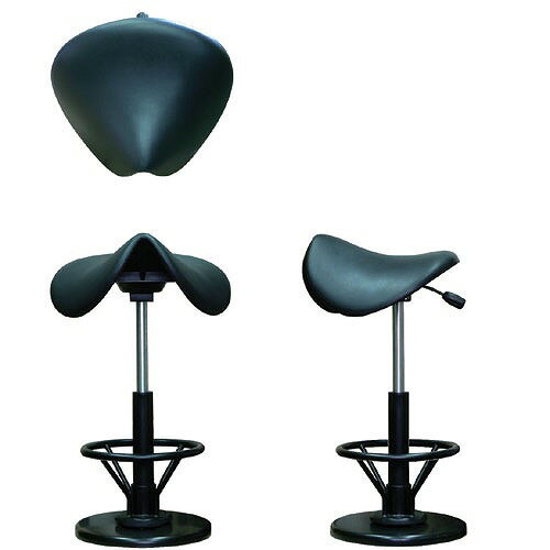 【LINEクーポン配布中】鞍馬チェア ステップ ブラック/ブラック [SSS-4867R] 椅子 ルネセイコウ メーカー直送