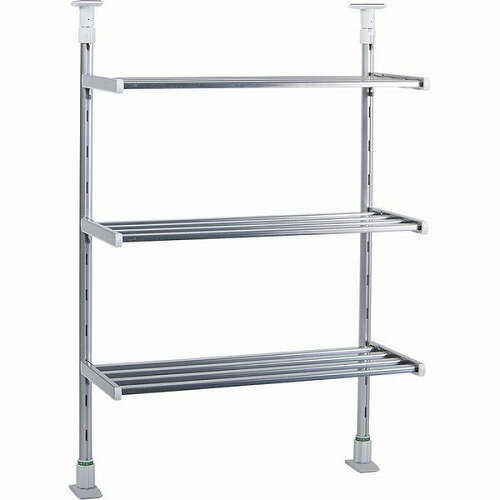 【LINEクーポン配布中】水切棚 つっぱり棚 3段 幅45 キッチン [TP3-45] スペースを有効活用 収納 田窪工業所 メーカー直送