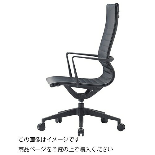 商品特徴開放的な空間コーデにもふさわしいスタイリッシュなフルメッシュ＆心地良いビニールレザー仕様。シンプルなデザインを実現した目立たないワイヤー式の調整機構を採用。デザイン性にこだわったメッシュ＆ビニールレザーの新しいタイプのエグゼクティブ兼ミーティングチェア。用途オフィスチェア、OAチェア、事務所椅子、ワーキングチェア、パソコンチェア、PCチェア、ワークチェアとして注意事項※個人宅(戸建住宅・集合住宅)様への配送は行っておりません。※設置場所の寸法を測り、ご注文の商品が設置可能かどうかご確認の上ご注文ください。※お客様のご都合によるご注文後の変更・キャンセル・返品・交換はお受けできません。※お客様のご都合により再配送の手配が発生した場合には別途費用が必要となりますのでご注意ください。※ご使用にあたっては、取扱説明書をよくお読みの上、正しく使用して下さい。また取扱説明書は、大切に保存して下さい。※事務用家具は室内または屋内用です。屋外や直射日光やストーブなどの熱が直接当たる場所や、水のかかる所、滑りやすい床面などでは使用しないで下さい。サビや故障の原因となります。商品詳細□材質 背・座：強化ナイロン樹脂成型品 ビニールレザー 肘：強化ナイロン樹脂成形品 脚：強化ナイロン樹脂成形品 Φ60mmウレタン巻双輪キャスター □寸法(mm)：W655×D600×H1040〜1100・SH400〜460 □背タイプ：ハイバックタイプ（アールデザイン） □背詳細：ビニールレザー □座詳細：ビニールレザー □脚タイプ：樹脂脚タイプ □張り地：ビニールレザー（耐次亜塩素酸） □肘掛：固定肘タイプ □仕様：ガス上下機構、上部全体ロッキング □グリーン購入法：グリーン購入法適合品(特定調達品目：いす）カラー選択