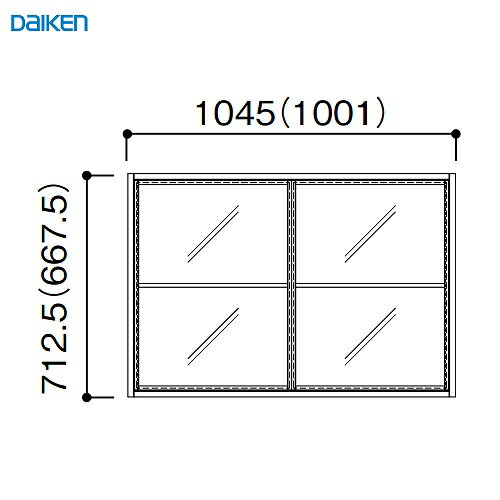 롼०ɥ FIX 154 22  DAIKEN [FIXKT15422] W1045H712.5mm  ˡ͸ ᡼ľ