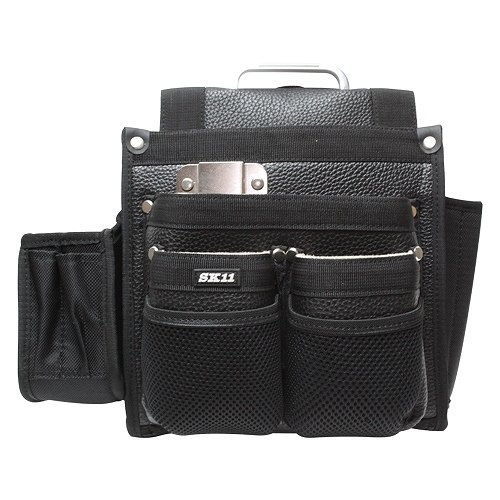 腰袋 サック 匠 仮枠大工釘袋 レザー SK11 SC-12 [4977292140775] 藤原産業 メーカー直送