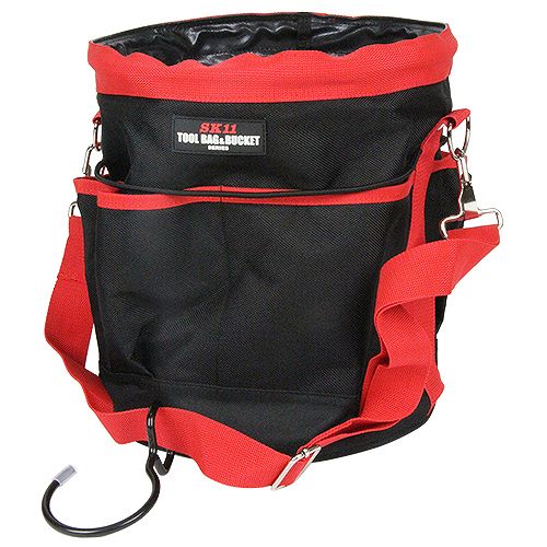 【LINEクーポン配布中】ツールバッグ 電工バケツ フック付キ SK11 SD-27HO [4977292143592] 藤原産業 メーカー直送