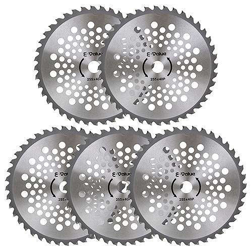 刈払機 軽量タイプチップソー 5枚組 E-Value ETT-255MMX40PX5P [4977292643917] 藤原産業 メーカー直送