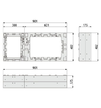 城東テクノ ハウスステップアジャスター [CUB-6040-H2] 段差解消 収納 庭収納 シロアリ対策 エクステリア