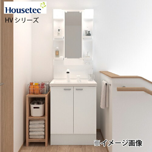 乐天商城 - 【LINEクーポン配布中】洗面化粧台 HVシリーズ ハウステック [HVM-L600HM-1A-HG+HV-B600NJTB-□-SE□] 間口60cm 1面鏡 開き扉タイプ ヒーター付 節湯C1 メーカー直送