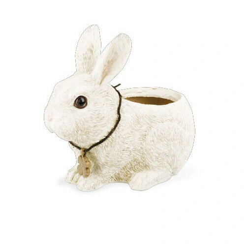 【LINEクーポン配布中】プランター Rabbit's Farm ラビッツファーム Sサイズ [KH-60971] ウサギの背負うプランター ファニー 可愛らしい姿 キシマ雑貨
