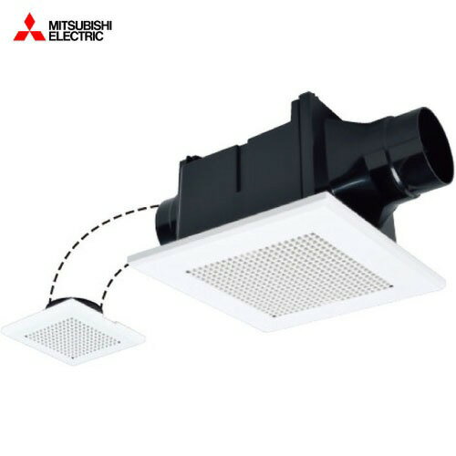 ダクト用換気扇 天井埋込形換気扇 2部屋換気用 低騒音形 三菱電機 MITSUBISHI [VD-10ZFLC14] 24時間換気機能付 風圧式シャッター 接続パイプΦ100mm 単相100V