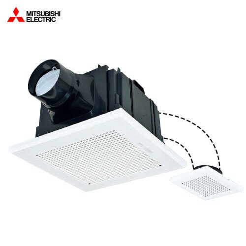 【LINEクーポン配布中】ダクト用換気扇 天井埋込形換気扇 2部屋換気用 低騒音形 三菱電機 MITSUBISHI [VD-13ZFC14-BL] BL認定品 風圧式シャッター 浴室用 接続パイプΦ100mm 単相100V