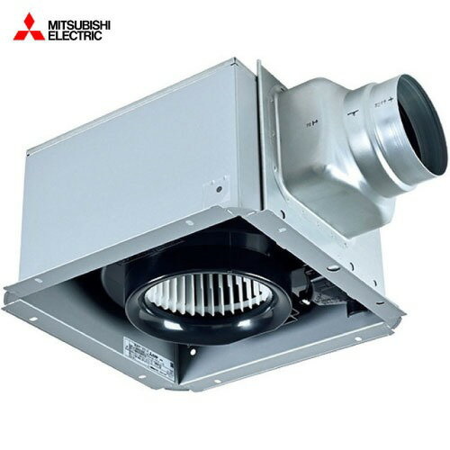 【LINEクーポン配布中】ダクト用換気扇 天井埋込形換気扇 低騒音形 三菱電機 MITSUBISHI [VD-15ZLXP14-IN] グリル別売タイプ 24時間換気機能付 風圧式シャッター 接続パイプΦ100mm
