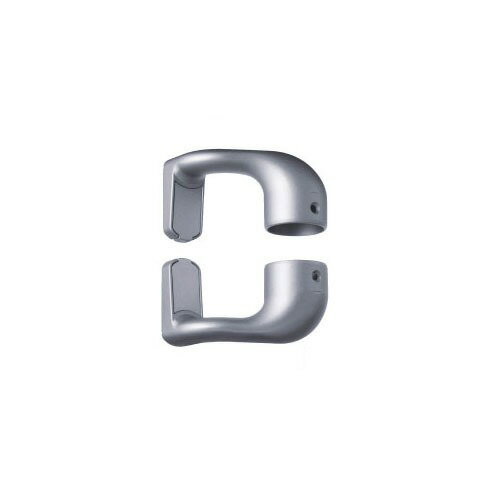 室内用手すり BAUHAUS セレクト 32縦枠用持出スリムブラケットカバー付 上下セット マツ六 [BE-49S] シルバー 4トン配送 車上渡し 法人様事務所入れ限定 メーカー直送