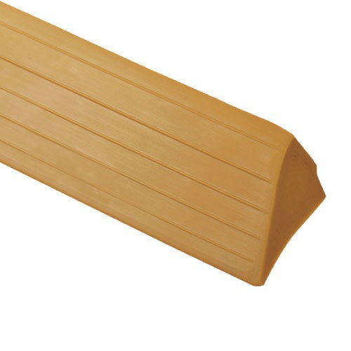 【LINEクーポン配布中】室内用 エコ段差スロープR付 マツ六 [ED14L] H14×D36×W1820mm ブラウン 滑りにくく足にソフトな感触 4トン配送 車上渡し 法人様事務所入れ限定 メーカー直送