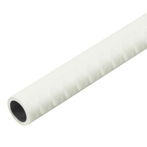 【LINEクーポン配布中】屋内用手すり BAUHAUS 32アルミ樹脂巻手すり棒 ディンプル付 3m マツ六 [ST-1] ..