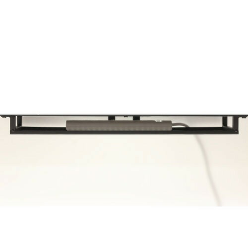 デュアルモニターテーブル モニターデスク ホワイト [4954877234173] W125×D25×H82.5cm パソコンデスク・ワークデスク 組立式 クロシオ メーカー直送 [3]