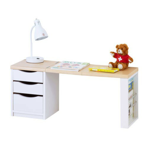 テーブル・デスク ワンタッチ折りたたみ文机 収納付 [4954877576327] W90.5×D30.5×H38cm コンパクト 座机 シンプル 完成品 クロシオ メーカー直送 [2]