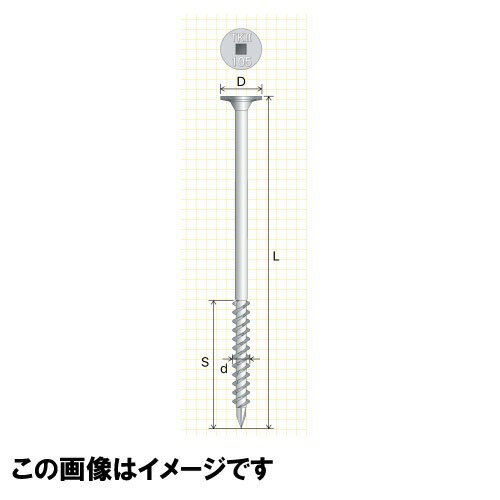 Rakuten - 【LINEクーポン配布中】垂木留め用ビス タルキック2 TK5×135 600本 [065391075] サイズ(mm)L135.0 D13.0 d5.5 S40.0 ひねり金物代替 施工スピードアップ 木割れ防止 シネジック