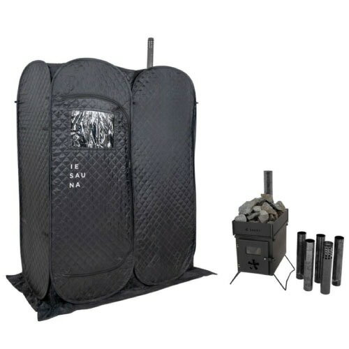 【LINEクーポン配布中】家庭用テントサウナ IESAUNA HEAT＋セット イエサウナ [4515161188345] バイオエタノール 家庭用 稼働式 キャンプ グランピング Vanwaves メーカー直送