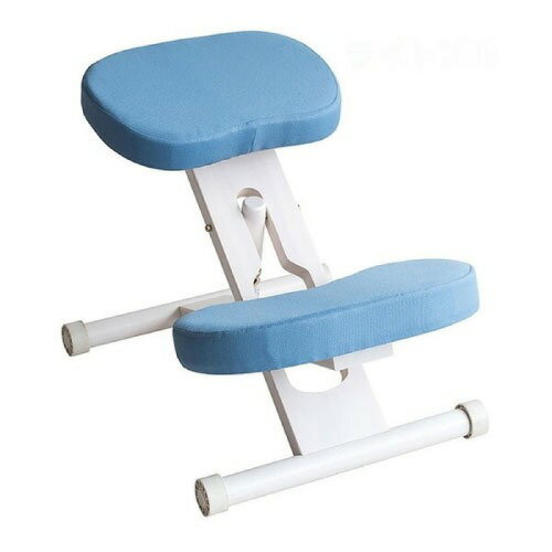 【LINEクーポン配布中】プロポーションチェア ホワイト脚ライトブルー 組立式 キャスター付き 補助クッション別売 [613088141] CH-N88W-WHLBL 宮武製作所 メーカー直送