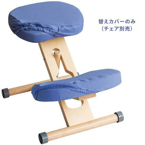 【LINEクーポン配布中】プロポーションチェア用替えカバー 座面と膝の2枚セット バイオレット 手洗い洗濯可能 本体別売 [610008443] CV-N8W-VI 宮武製作所 メーカー直送