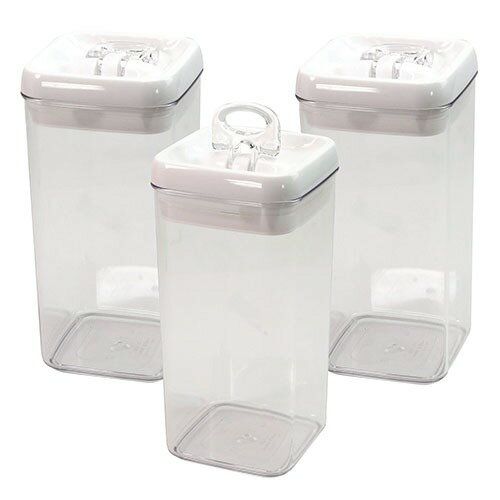 【LINEクーポン配布中】食品保存容器 フリップタイトレギュラーL 1.2L 3pcs 密閉容器 [0786348870740] 食洗器・冷凍庫の使用可能 割れにくい 片手密閉 Felli メーカー直送