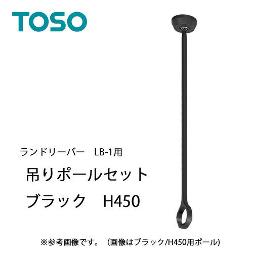 商品説明便利さはもちろん、インテリアもあきらめない。いざとなれば取り外せる安心感。吊りポールの着脱が可能で、設置シーンを選ばないランドリーバー。インテリアになじむマットな質感と、バーの揺れが早く納まるゆれピタ機能が特徴です。ブラケット1個、吊りポール1本のセットです。サイズ取りまとめブラケット直径：Φ56mm、ブラケット高さ：19mm、吊りポール長さ：444mm、吊りポール軸経：Φ12mm、吊りポールリング内径：Φ38mm仕様取りまとめ●着脱可能な吊りポール：吊りポールがワンタッチで着脱可能。使用しない時は取外してお部屋をすっきり保てます。●簡単施工：施工はブラケットを取付けるだけ。省施工もポイント。●一体感のあるデザイン：ブラケット、吊りポール、本体バー全て同色で仕上げ、製品全体で一体感のあるデザインにこだわっています。●空間になじむマットな質感：主要パーツはマットな塗装仕上げ。室内物干しの存在感を与えず、インテリアの一部として溶け込みます。●揺れが早く納まる「ゆれピタ機能」：ものを掛けたとき、ランドリーバーが揺れても、減衰機構により少しの揺れで早く納まります。色ブラック材質【吊りポール】ポール：アルミニウム合金押出型材、リング：ナイロン樹脂、ジョイント：亜鉛ダイカスト・ステンレス【ブラケット】本体：亜鉛ダイカスト、カバー：ABS樹脂参考耐荷重 干せる量(目安重量)8kg付属品ブラケット1個、吊りポール1本、、取付ネジ(ナベ3.5×35mm)注意事項※ブラケットと吊りポールのセット品番です。本体バーは付属していません。【使用上の注意】※ぶら下がったり、お子様が遊んだり、無理な力をかけるなどしないでください。※地震などの揺れで落下の恐れがあるものは掛けないでください。※本製品は設置完了後も可動（揺れる）構造となっていますが、万一製品に衝突してしまった場合の事故軽減及び取付面への負担軽減を目的としています。※ブラケットの可動域（前後 25°まで）を超えては動きません。それ以上無理な力をかけないでください。製品および取付面が破損する恐れがあります。※吊りポールは塗装仕上げのため、金属製などの硬いもの・鋭利なものを掛け外しすると塗装剥がれの原因となるためご注意ください。【施工上の注意】※ブラケットは木下地、軽量鉄骨下地、コンクリート下地がある位置に取付けてください。※軽量鉄骨下地の場合、ダブルバー、シングルバー（t=0.5mm）、角スタッド（t=0.4mm）の中心にくるよう取付けてください。※木下地の場合、厚さ9mm以上の構造用または普通合板や、幅40mm以上の野縁などの角材が必要です。※コンクリート下地の場合、付属のネジの他に、コンクリート用プラグをご用意ください。アリゲーターA5が推奨です。一般的に使用される普通コンクリート（強度：18〜45N/平方ミリメートル）へ取付できます。※ブラケットは組み合わせる本体バー長さにあわせて取付けてください。本体バー端部を10〜20cm以上伸ばしての使用を推奨します。※石膏ボード2枚貼りなどで木部へのねじ込み深さが足りない場合は、別途取付ネジをご用意ください。※傾斜天井への取付けはできません。※本製品は室内用です。屋外や浴室への取付けはできません。※施工前に、取付けする下地に十分な強度があることを確認してください。