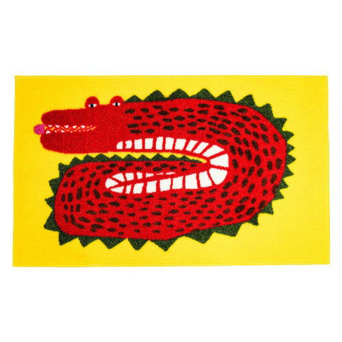 マット ワニ レッド 45 x 75 cm  emoemo クリーンテックス メーカー直送