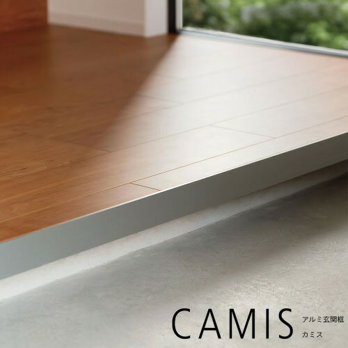 【LINEクーポン配布中】アルミ玄関框 CAMIS カミス 直線 オーダー H50 シルバー [CAM50TC-SL] 奥行5.5mm シンプルで洗練されたデザイン 森田アルミ メーカー直送