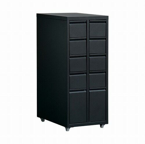 Cabinets, Consoles - 【LINEクーポン配布中】ドロワーキャビネット Muun ムーン DCB-10D-BK [560010209] ブラック 小分けしやすい10杯引出 Signature Studio 宮武製作所 メーカー直送
