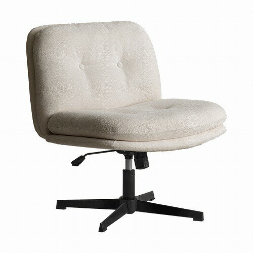 【エントリーでポイント10倍】ラウンジチェア Anela アネラ CH-A6580-WH [616580010] ホワイト ロッキング機能 回転座面 シェニール生地 Signature Studio 宮武製作所メーカー直送