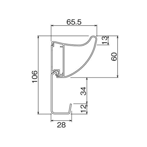 【LINEクーポン配布中】長押レール 長押トレイ 900mm ナチュラル [MR4541] 幅909×高さ60×奥行66mm フック(MR4099)3ヶ 日用品の仮置きに便利 ウォールメイツ オリジン [3]