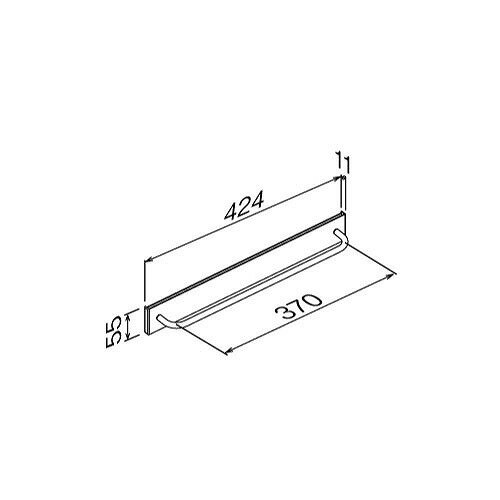 【LINEクーポン配布中】ハンガーフック ウッディパイプハンガー アイボリー [MR4543] 幅424×高さ55×奥行57mm タオル掛けやキッチン小物の整理に ウォールメイツ オリジン [2]