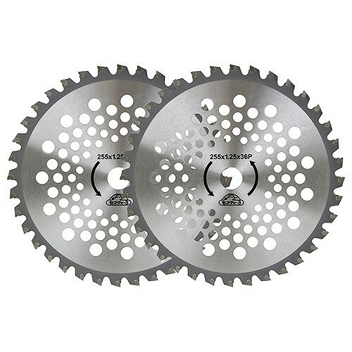 【LINEクーポン配布中】園芸用品 草刈りチップソー 大型チップ 2枚入り 255mmx36PX2P [4977292643788] セフティー3 藤原産業 メーカー直送