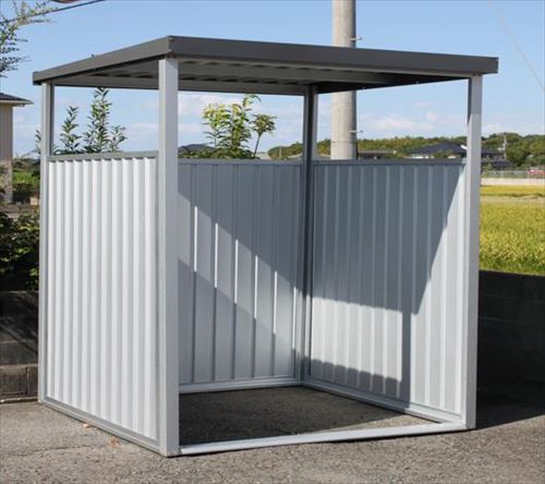 【LINEクーポン配布中】多目的万能物置 [DM-10HLL] （間口2400×奥行1800mmタイプ） ロングパネルタイプ 喫煙所/休憩所/バイク・自転車置き場にも 物置 ダイマツ 納期約1.5か月 4トン車配送 法人様限定 メーカー直送(4.0)