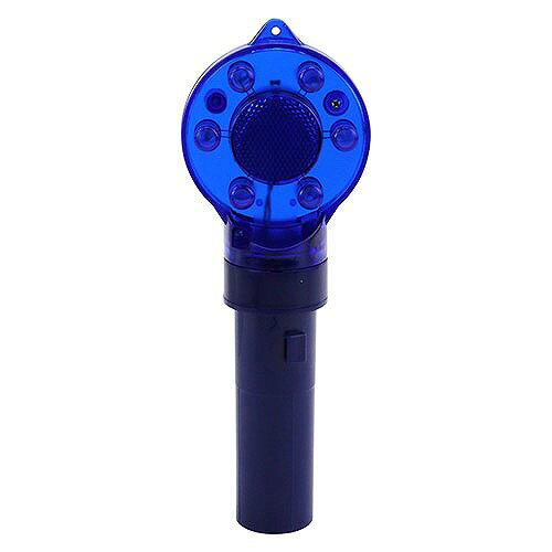 商品説明LEDの光により、イノシシ・シカ等の警戒心を刺激し、田畑の農作物被害を軽減できます。 【用途】 畑・お庭の獣避け、防犯・防災用。 【機能】 ●6個の超高輝度LEDが青点滅、イノシシやシカ等の警戒心を刺激します。 ●昼夜センサー付きで、夜間は自動で点灯し、昼間は自動で消灯します。 ●結束バンド等で簡単に設置できます。 【仕様】 ●LED：青色6球。 ●電源：単一乾電池2本使用(電池は別売)。 ●電池寿命：約30日(1日12時間使用時)。 【材質】 ●LED発光部：PC。 ●取付け部：ABS。 【注意事項】 ●本製品はイノシシ・シカ等から被害を軽減する物です。この用途以外にはご使用にならないでください。 ●風・振動などで外れないようにしっかりと固定してください。 ●本製品は害獣被害の軽減を保証するものではありません。本製品を設置した際の害獣被害については当社で補償は致しません。 ●完全防水ではありません。防雨構造のため水中ではご使用にならないでください。 ●凍結する環境下や氷点下時はご使用にならないでください。