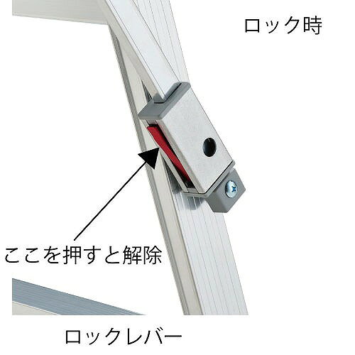 【LINEクーポン配布中】【関西限定セール】脚立 RL 長尺スリム脚立 天板高さ3.48m ...