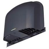 【LINEクーポン配布中】空調換気扇用別売部品 長形パイプフード 東芝 TOSHIBA [C-701LY(K)] ブラック 二層管用 アルミ製