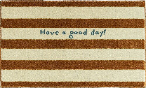 マット kahougooddaybrownstripe [CD00007] 45 × 70 cm クリーンテックス メーカー直送