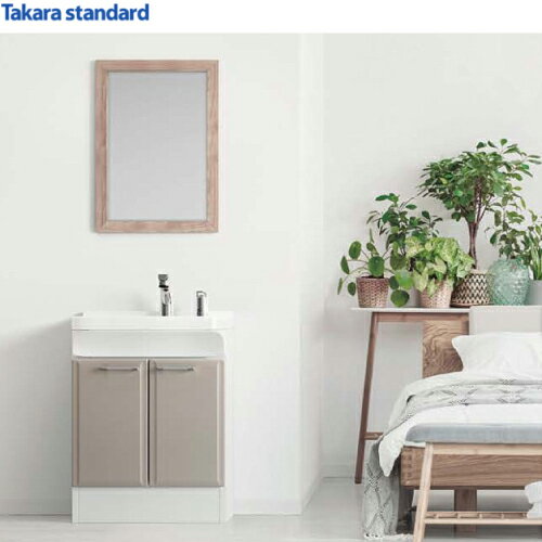 Rakuten - 【LINEクーポン配布中】洗面化粧台 オンディーヌ(デッキ水栓) 間口600mm タカラスタンダード 下台のみ グループ2