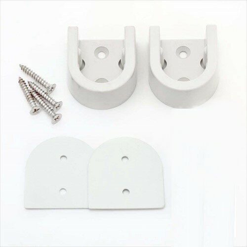 【LINEクーポン配布中】ランドリーパイプブラケットセット（2ヶ1セット） 樹脂製 R22-01 リラインス RELIANCE le bain