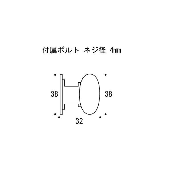 【LINEクーポン配布中】真鍮 ツマミ(31シリーズ)サイズ38 金色 アンティーク ブラス 雑貨 [620402] ゴーリキアイランド [2]