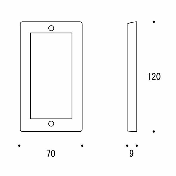 【LINEクーポン配布中】真鍮 スイッチプレート(コスモシリーズ用)PC 古白色 アンティーク ブラス 雑貨 [790231] ゴーリキアイランド [2]