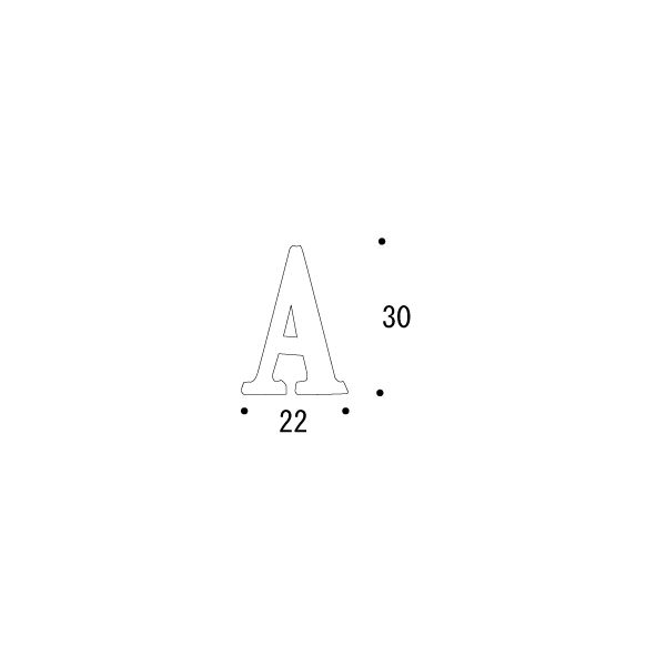 【LINEクーポン配布中】真鍮 切リ文字(30サイズ)大文字 ブラスレター 金色 30mm 「A」 アンティーク ブラス 雑貨 [820101] ゴーリキアイランド