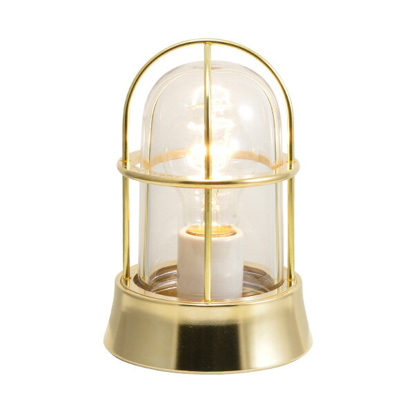 【LINEクーポン配布中】真鍮 マリンランプ(クリアガラス&普通球)BH1000 CL 金色 アンティーク ブラス 雑貨 [700121] ゴーリキアイランド