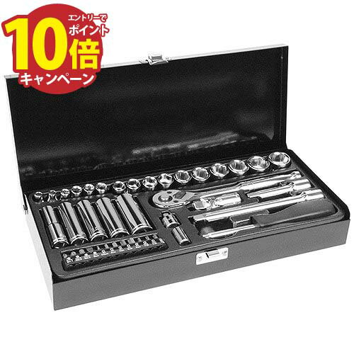 【エントリーでポイント10倍】ソケット ソケットレンチセット E-Value ESR-2340M [4977292265133] 藤原産業 メーカー直送