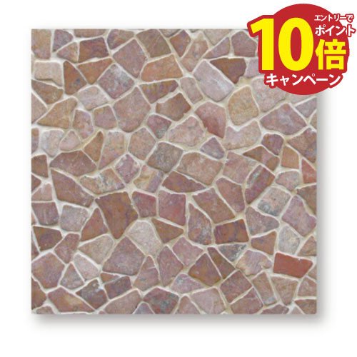 【LINEクーポン配布中】石材タイル・石材パネル トスカーナウェイ タンブルコネクション ピンク [TOSCANAWAY-PINK] 11枚(1m2) タイムアンドガーデン メーカー直送