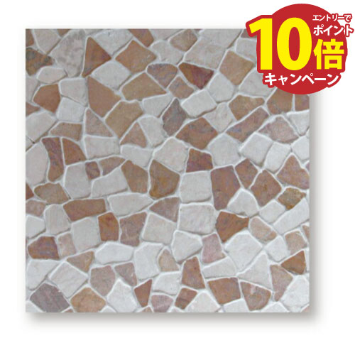 【LINEクーポン配布中】石材タイル・石材パネル トスカーナウェイタンブルコネクション ピンク&ホワイト [TOSCANAWAY-PINKandWHITE] 11枚(1m2) タイムアンドガーデン メーカー直送