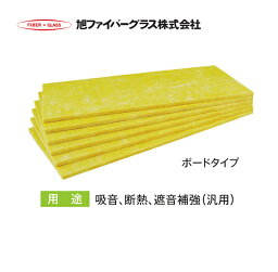 【法人様限定】メーカー直送品 【旭ファイバーグラス】グラスロンウール ボードタイプ 密度40(kg/m3) 6枚入 40×910×1820mm[49018GW40]