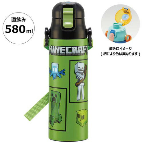 ��LINE�����ݥ��������Ķ���̥���ѥ��ȥ��å��ե��ץå�������쥯�ȥܥȥ� 580ml Minecraft �ޥ��󥯥�ե� ���������� Skater [49...