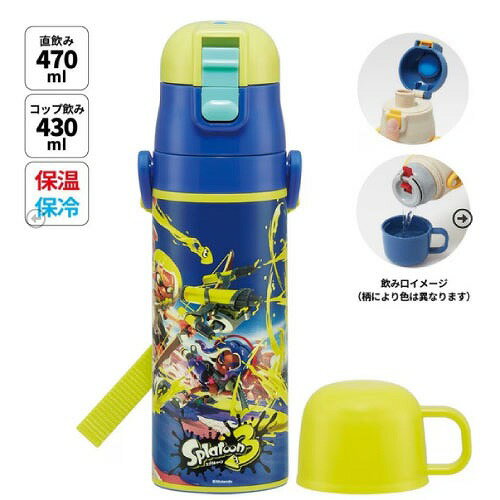 ��LINE�����ݥ��������Ķ���̥���ѥ���2WAY���ƥ�쥹�ܥȥ� ���åס�ľ���� 430ml/470ml ���ץ�ȥ�����3 ���������� Skater [497...