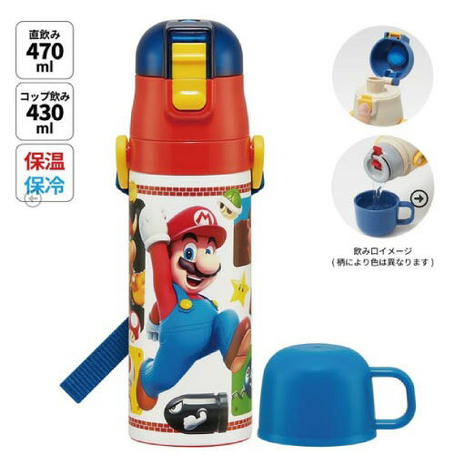 ��LINE�����ݥ��������Ķ���̥���ѥ���2WAY���ƥ�쥹�ܥȥ� ���åס�ľ���� 430ml/470ml �����ѡ��ޥꥪ23 ���������� Skater [49...